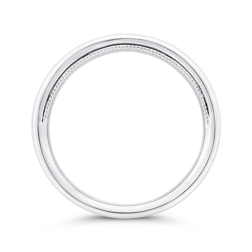 Plain Wedding Band in 14K White Gold