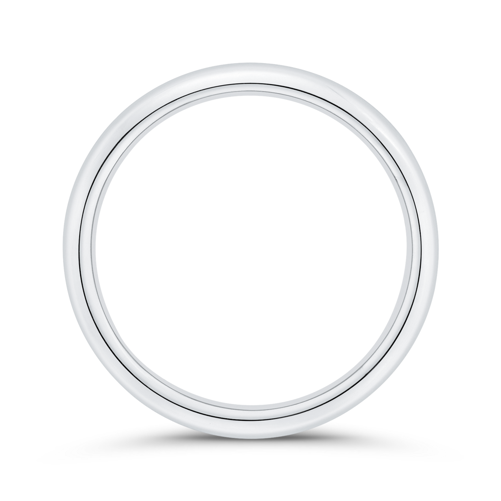 Plain Wedding Band in 14K White Gold