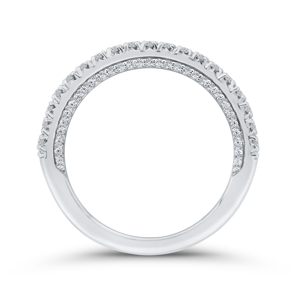 Diamond Wedding Band in 14K White Gold