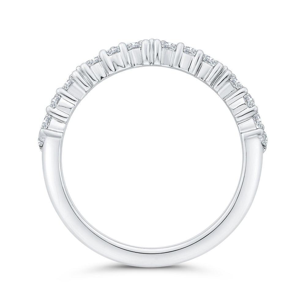 Diamond Wedding Band in 14K White Gold