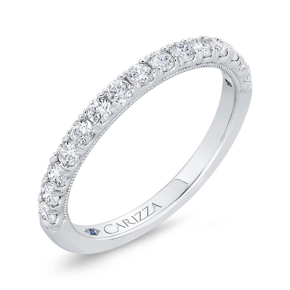 Diamond Wedding Band in 14K White Gold