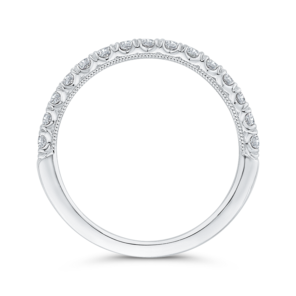 Diamond Wedding Band in 14K White Gold