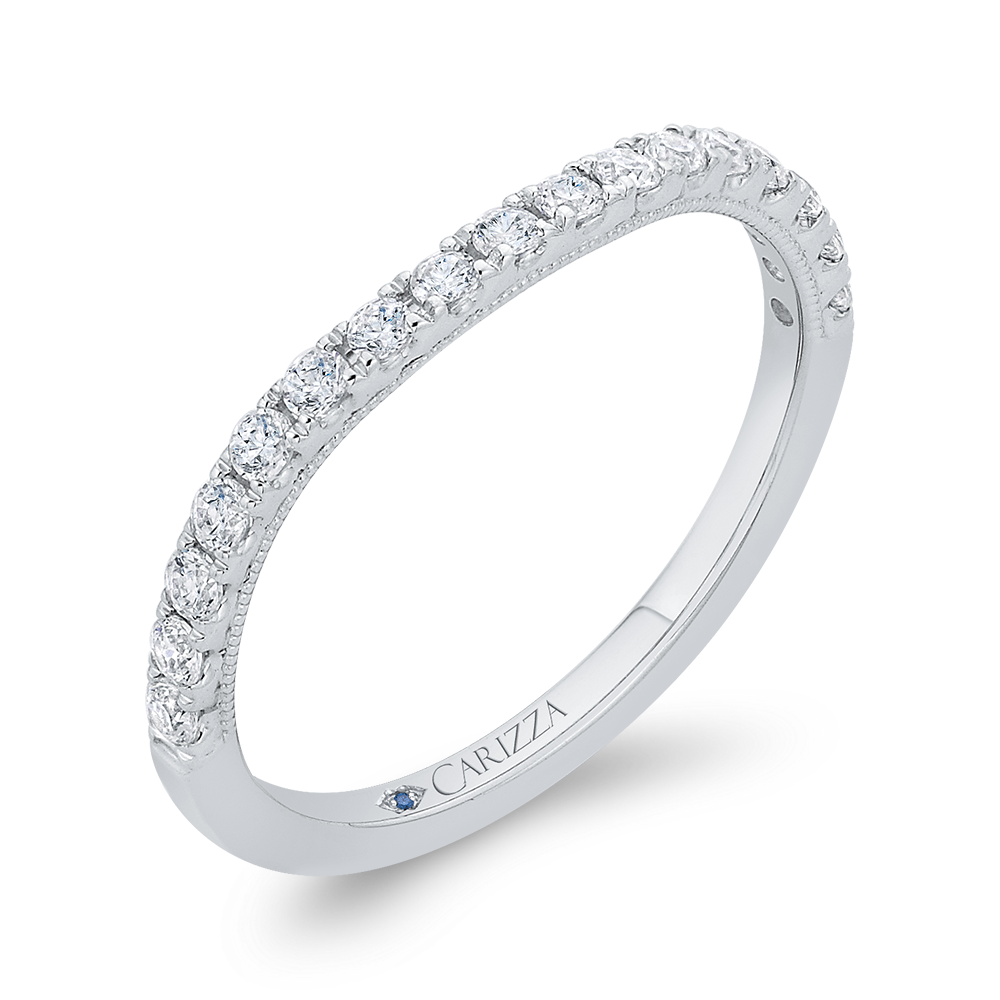 Diamond Wedding Band in 14K White Gold