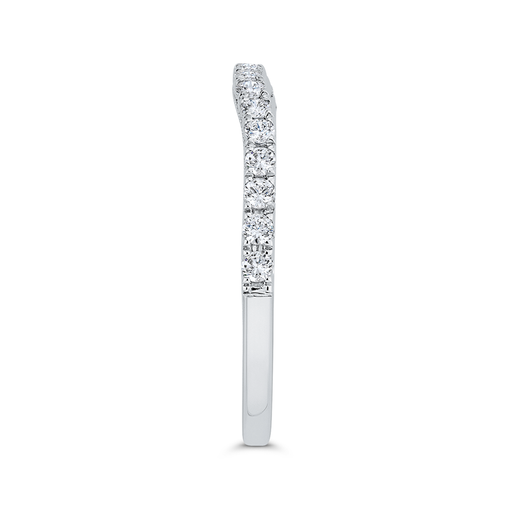 Diamond Wedding Band in 14K White Gold