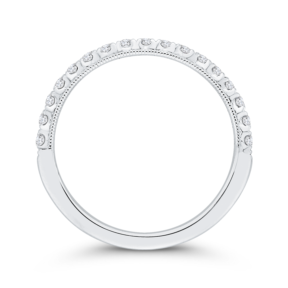 Diamond Wedding Band in 14K White Gold
