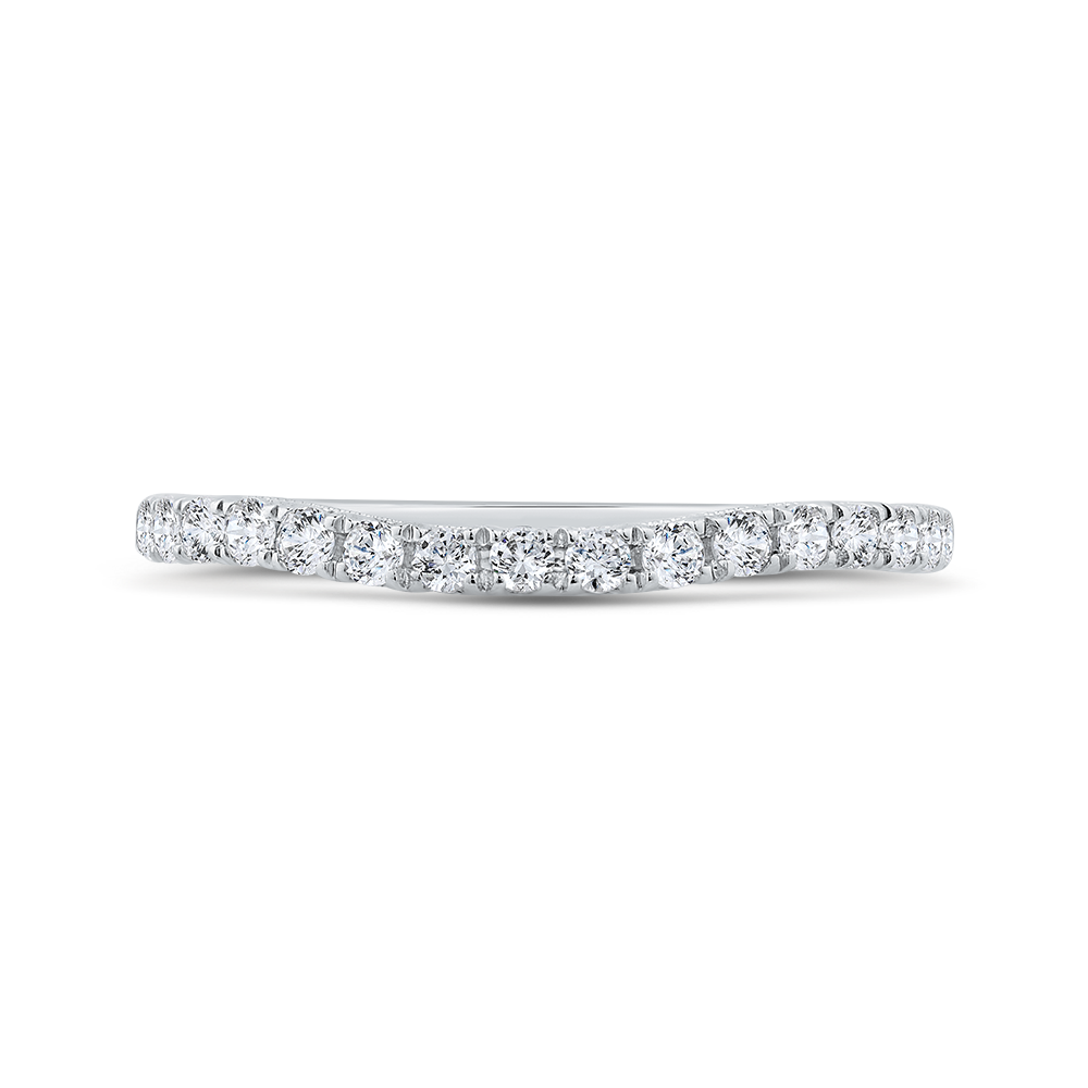 Diamond Wedding Band in 14K White Gold