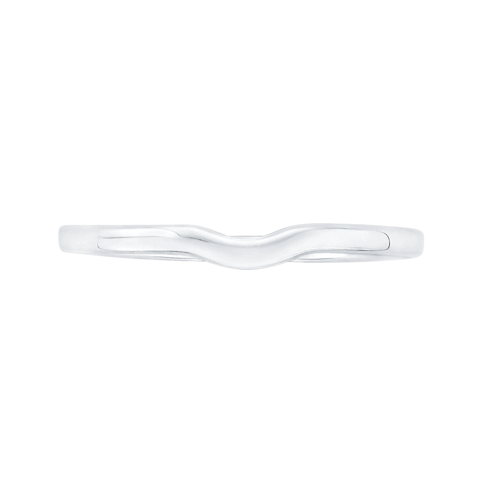 Plain Wedding Band in 14K White Gold