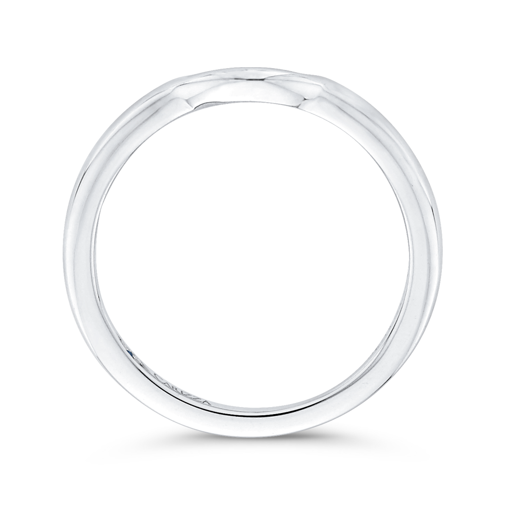 Plain Wedding Band in 14K White Gold