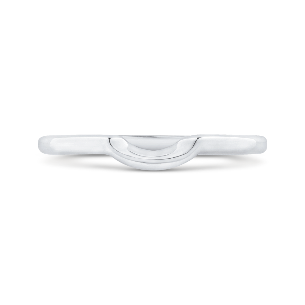 Plain Wedding Band in 14K White Gold