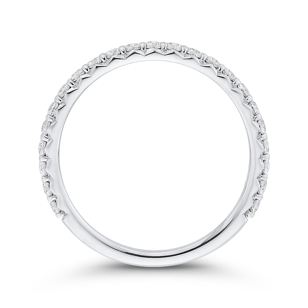 Diamond Wedding Band in 14K White Gold