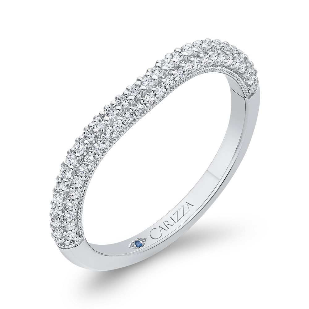 Diamond Wedding Band in 14K White Gold
