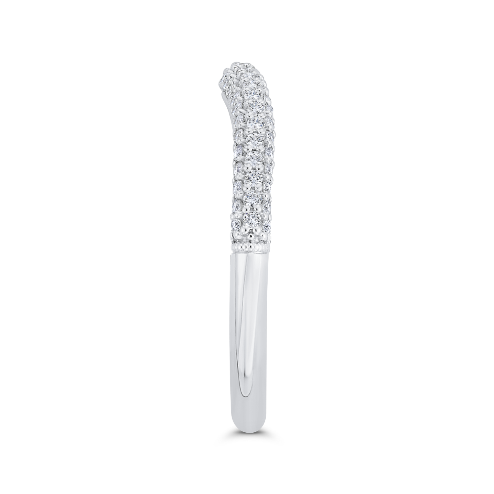 Diamond Wedding Band in 14K White Gold