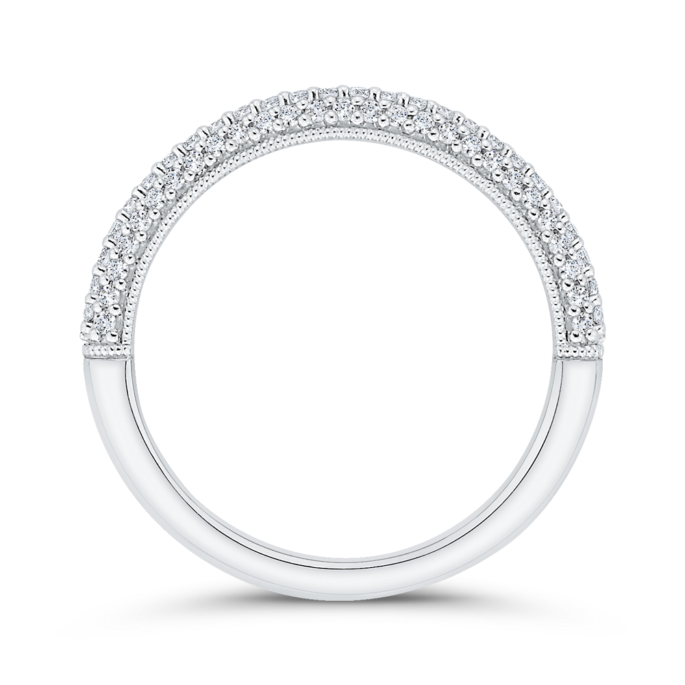 Diamond Wedding Band in 14K White Gold