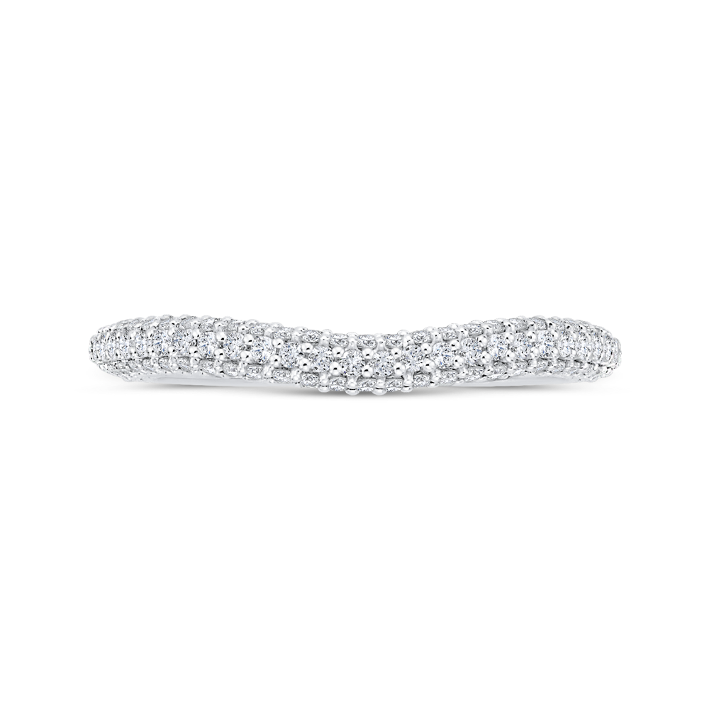 Diamond Wedding Band in 14K White Gold