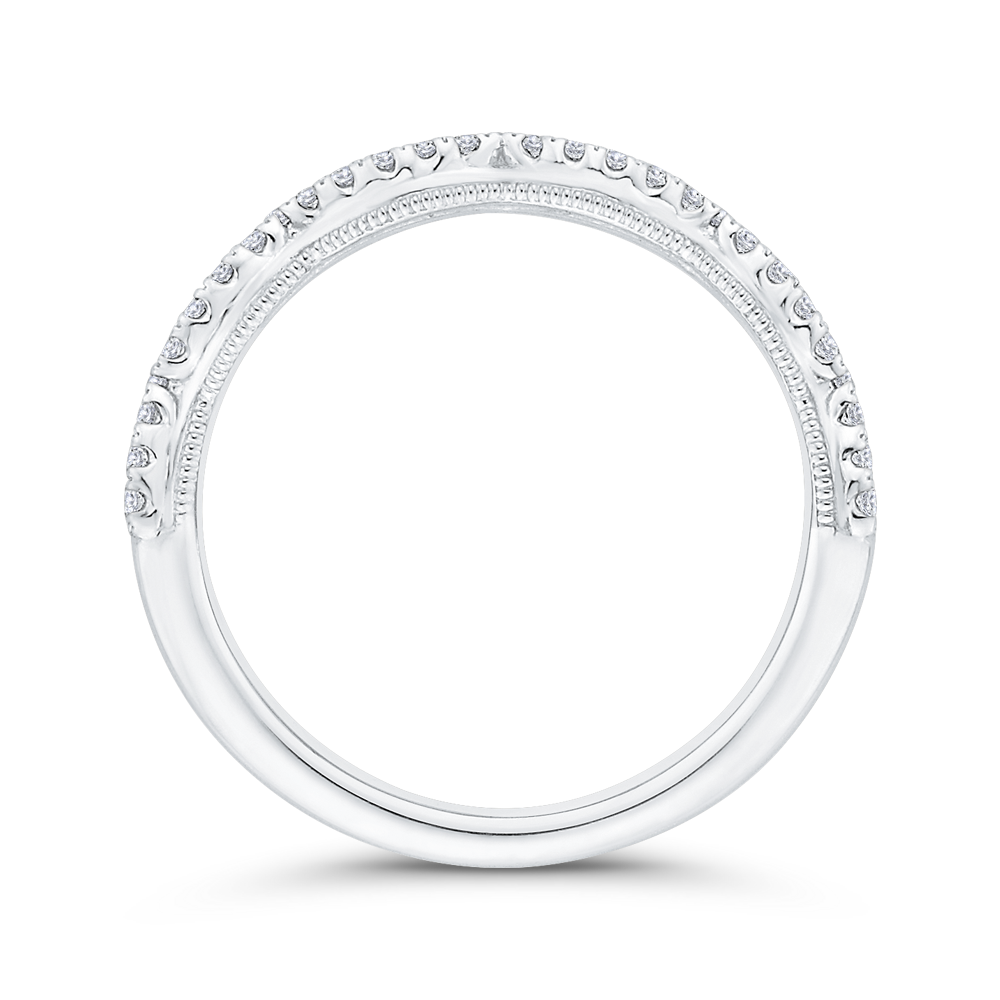 Diamond Wedding Band in 14K White Gold