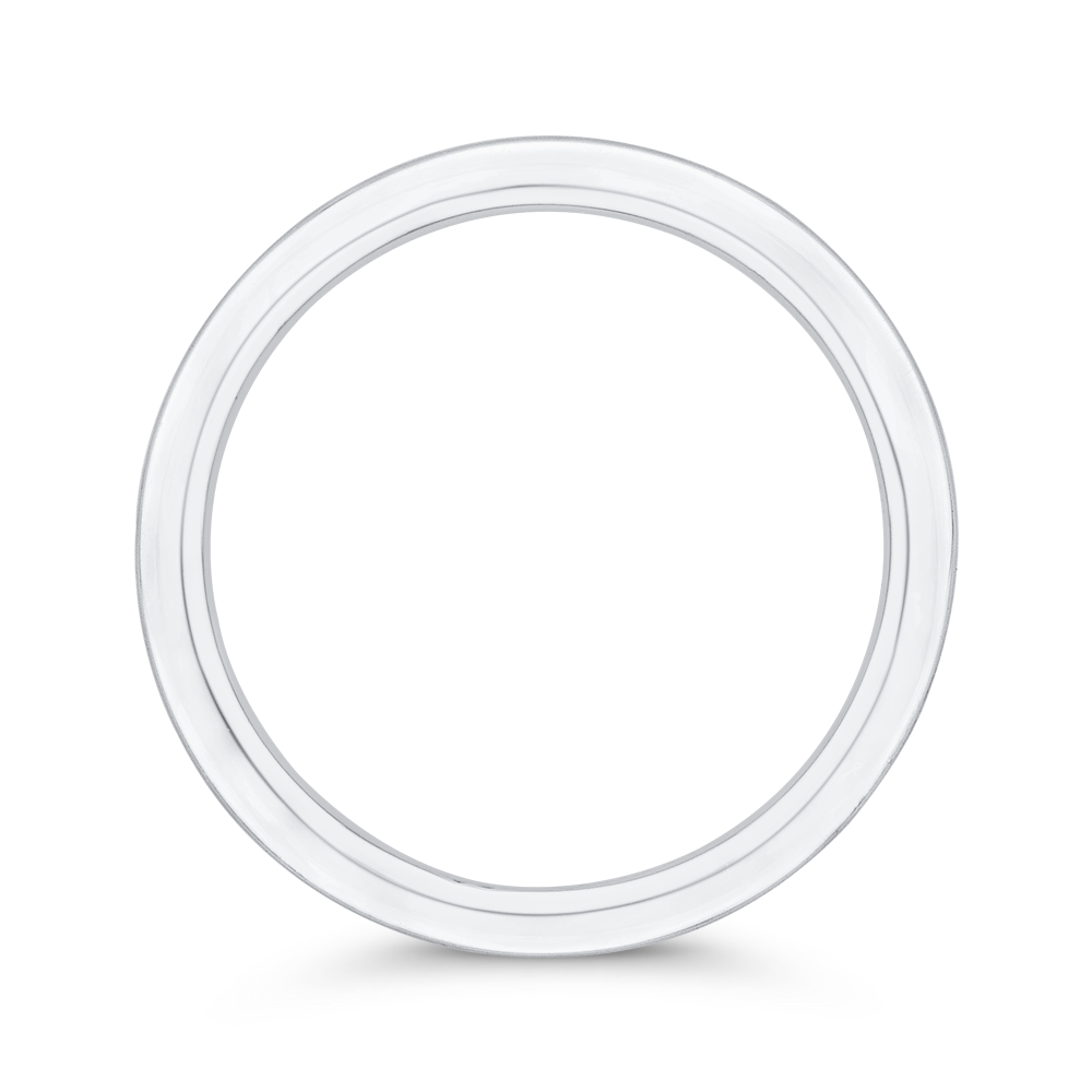 Plain Wedding Band in 14K White Gold