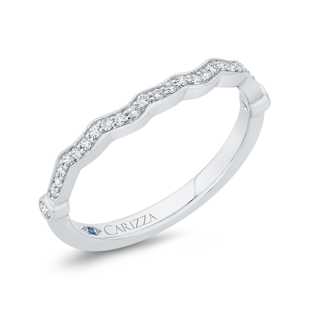 Diamond Wedding Band in 14K White Gold