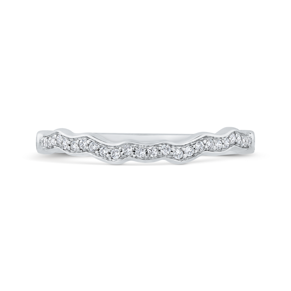 Diamond Wedding Band in 14K White Gold