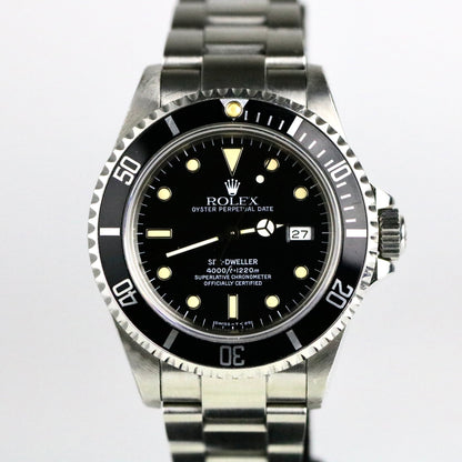 1991 Rolex 16600 Sea-Dweller Patina with Box & Papers