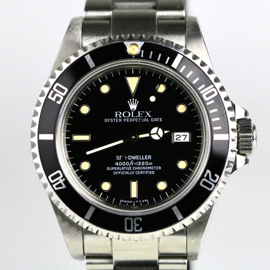 1991 Rolex 16600 Sea-Dweller Patina with Box & Papers