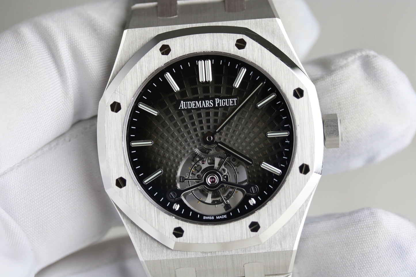 2020 Audemars Piguet 26522BC Royal Oak Tourbillon Extra-Thin 18K White Gold with Box & Papers