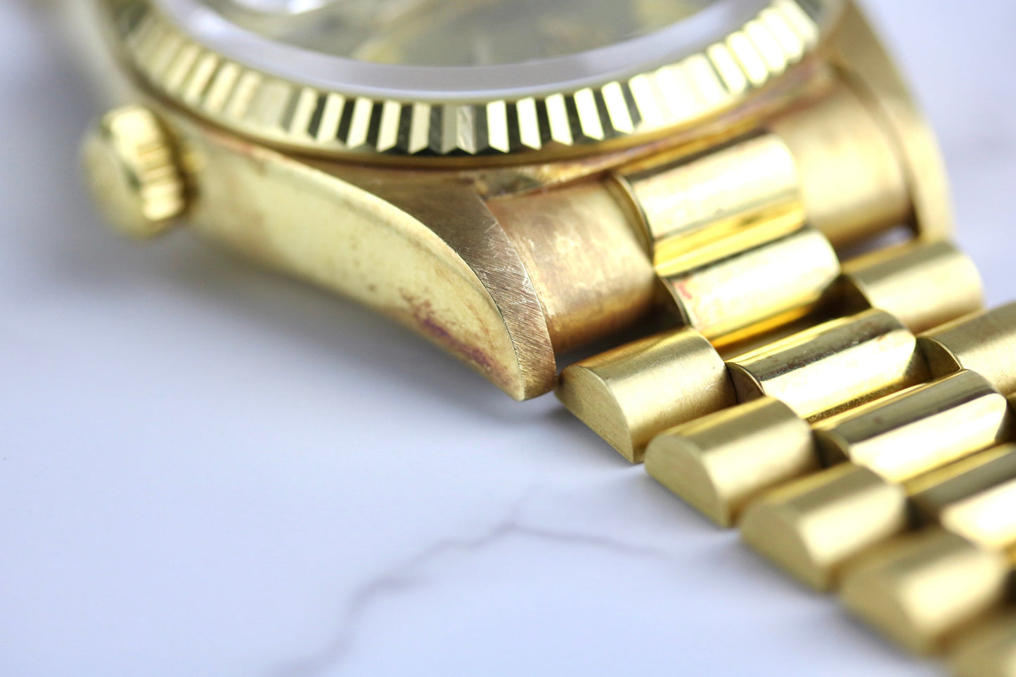 UNPOLISHED 1987 ROLEX 18038 Daydate 36mm Single Quick with Papers