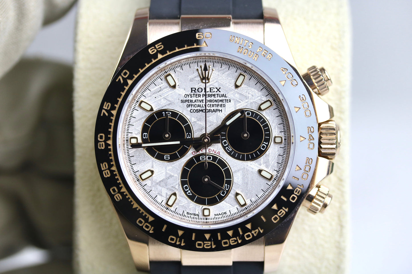 2022 ROLEX 116515LN Daytona Oysterflex Meteorite Dial with Box & Papers
