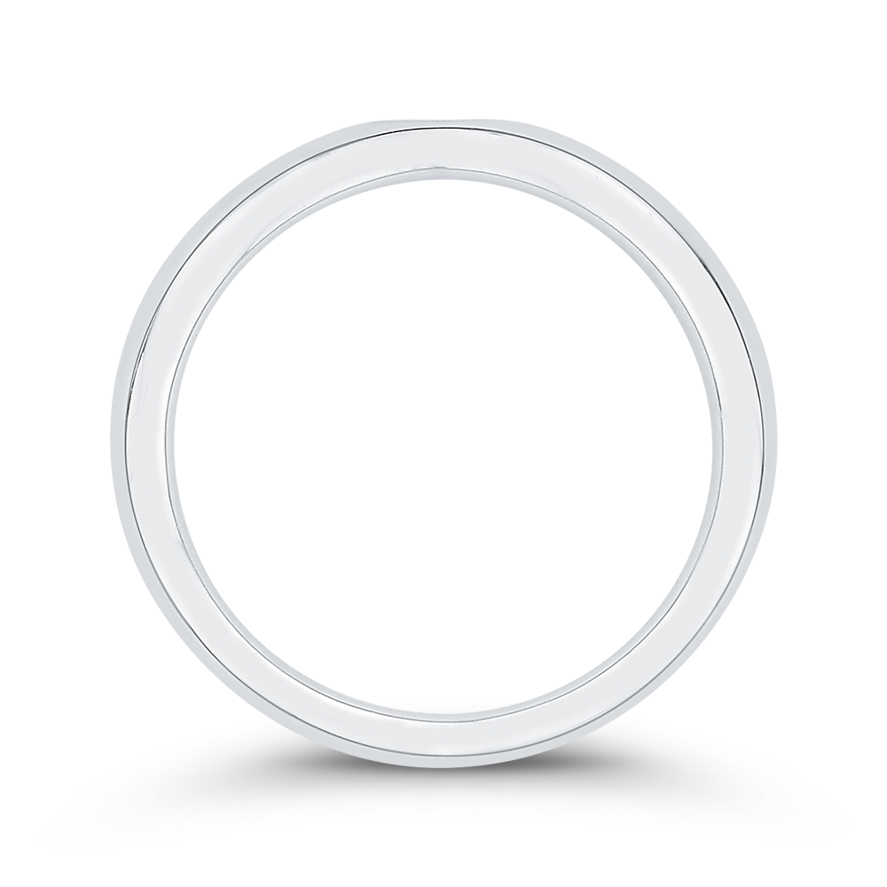 Plain Wedding Band in 14K White Gold