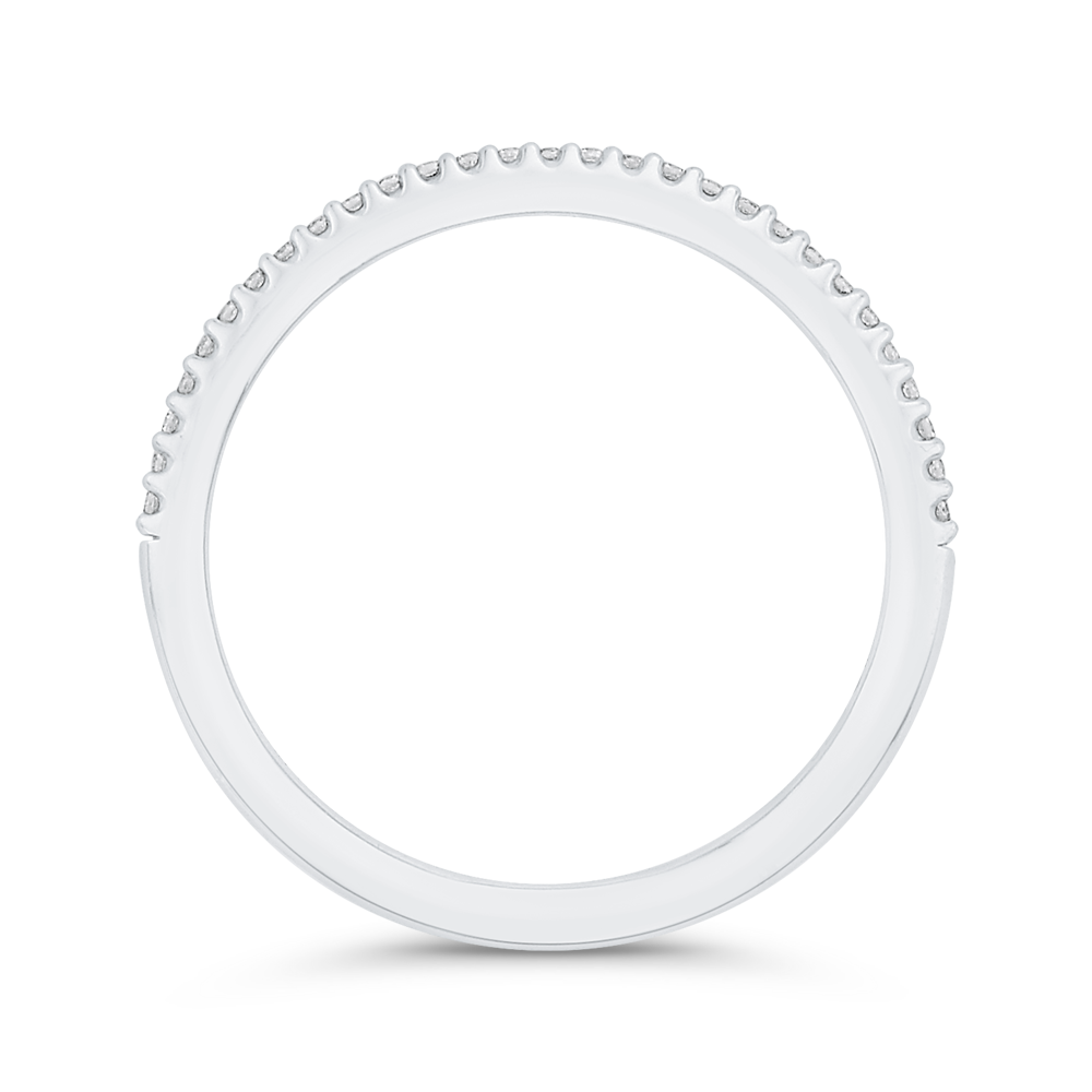 Diamond Half-Eternity Wedding Band in 14K White Gold