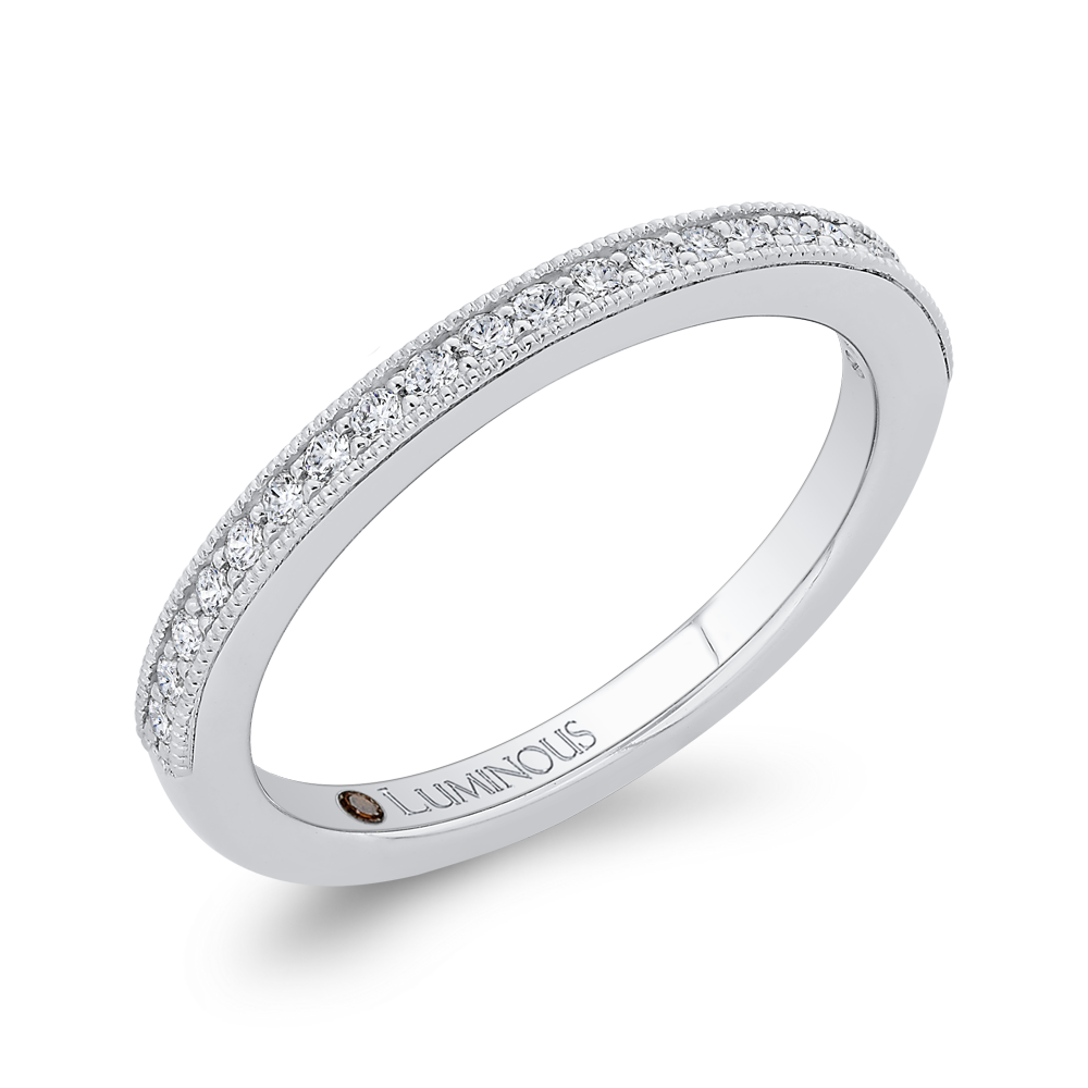 Diamond Half-Eternity Wedding Band in 14K White Gold