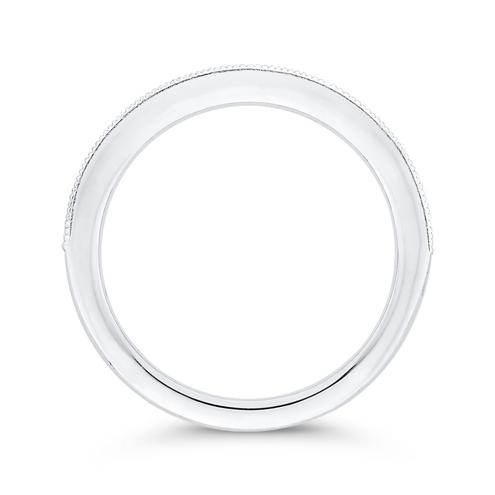 Diamond Half-Eternity Wedding Band in 14K White Gold