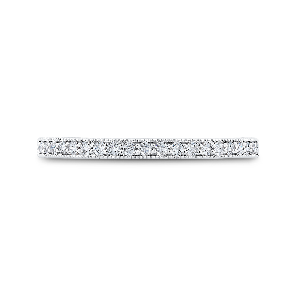 Diamond Half-Eternity Wedding Band in 14K White Gold