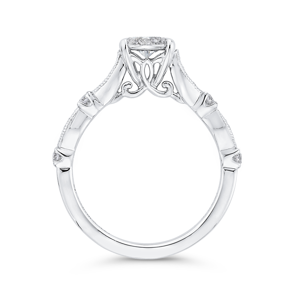 Diamond Engagement Ring in 14K White Gold