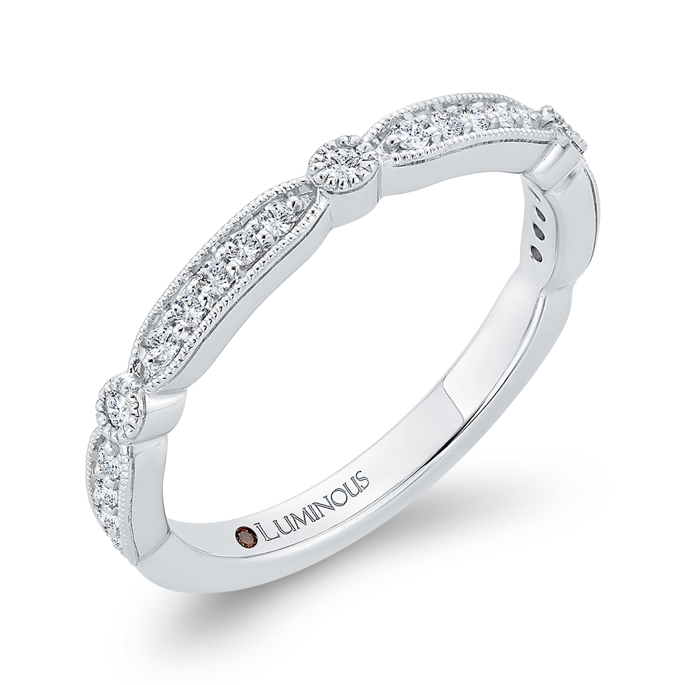 Diamond Wedding Band in 14K White Gold