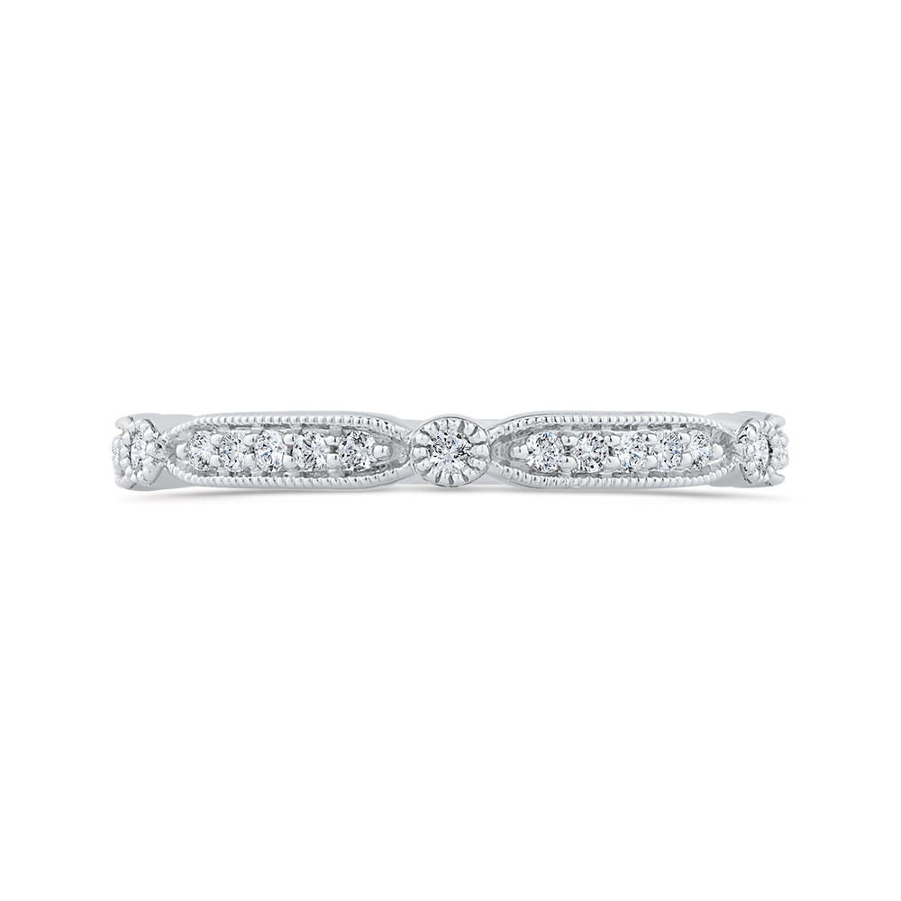 Diamond Wedding Band in 14K White Gold