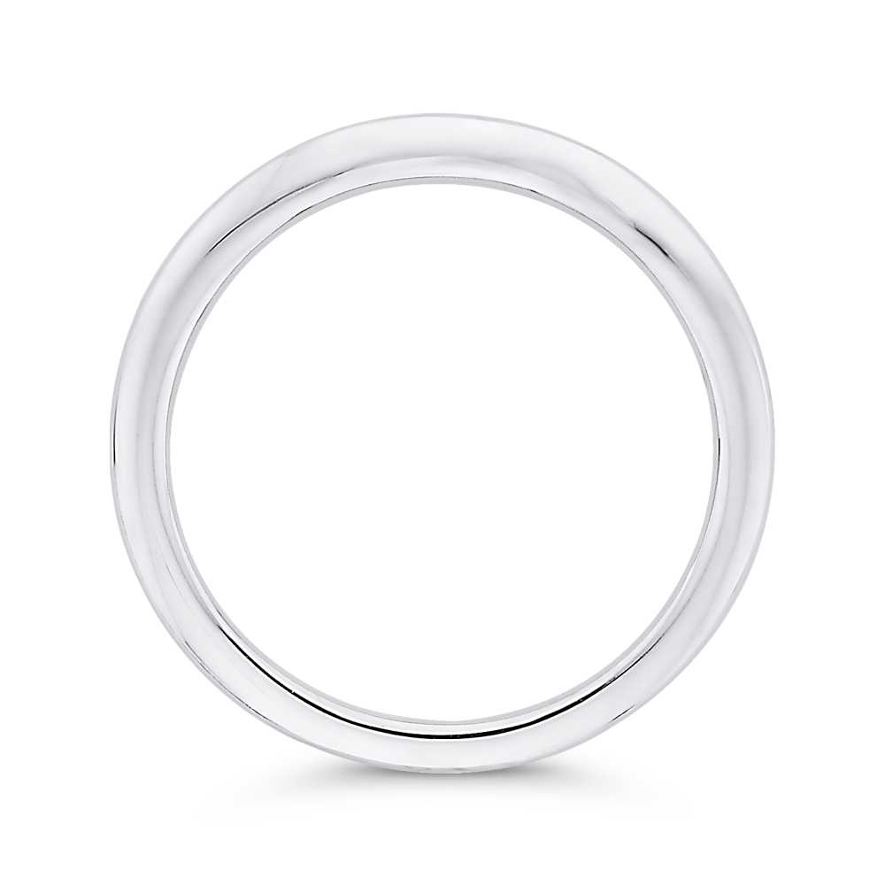 Plain Wedding Band in 14K White Gold