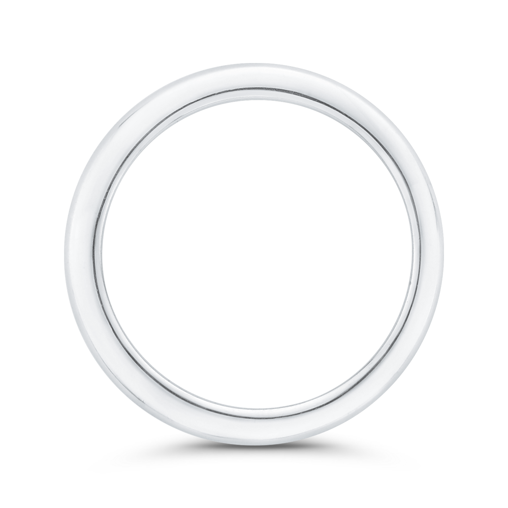 Plain Wedding Band in 14K White Gold