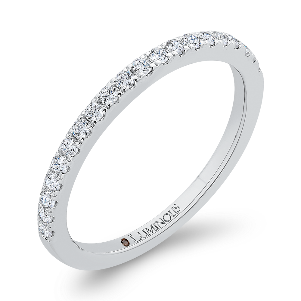 Diamond Half-Eternity Wedding Band in 14K White Gold