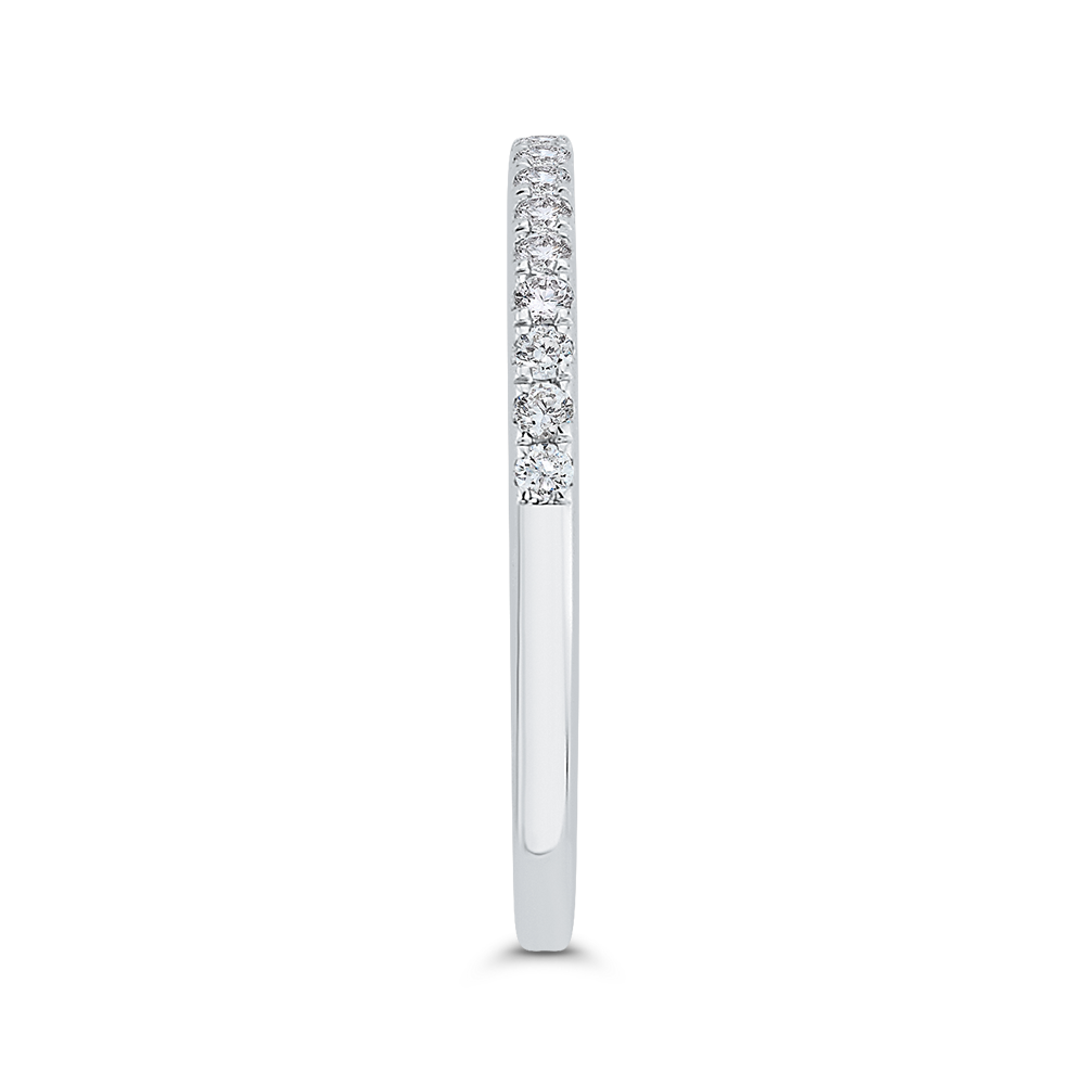 Diamond Half-Eternity Wedding Band in 14K White Gold