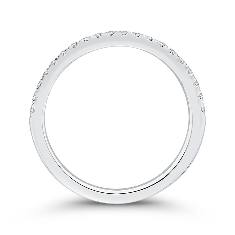 Diamond Half-Eternity Wedding Band in 14K White Gold