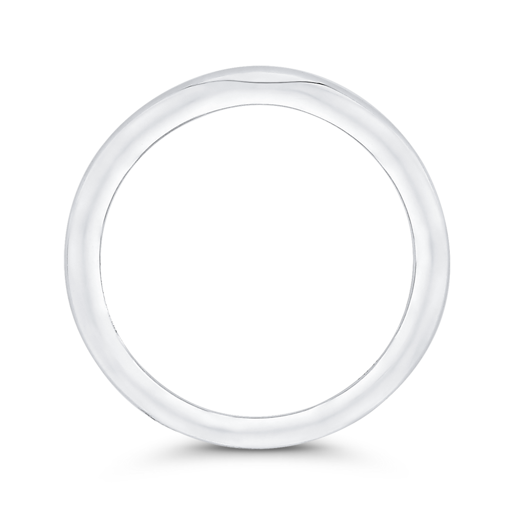 Plain Wedding Band in 14K White Gold