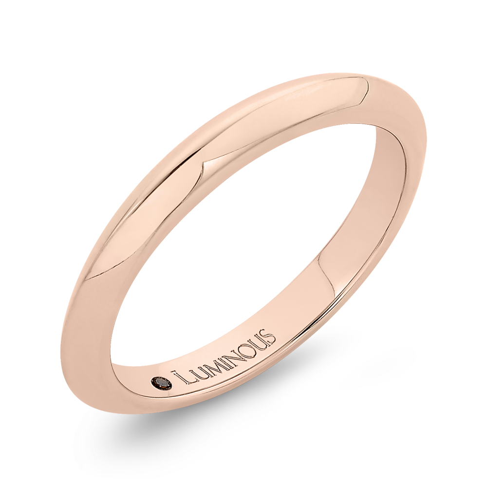 Plain Wedding Band in 14K Rose Gold