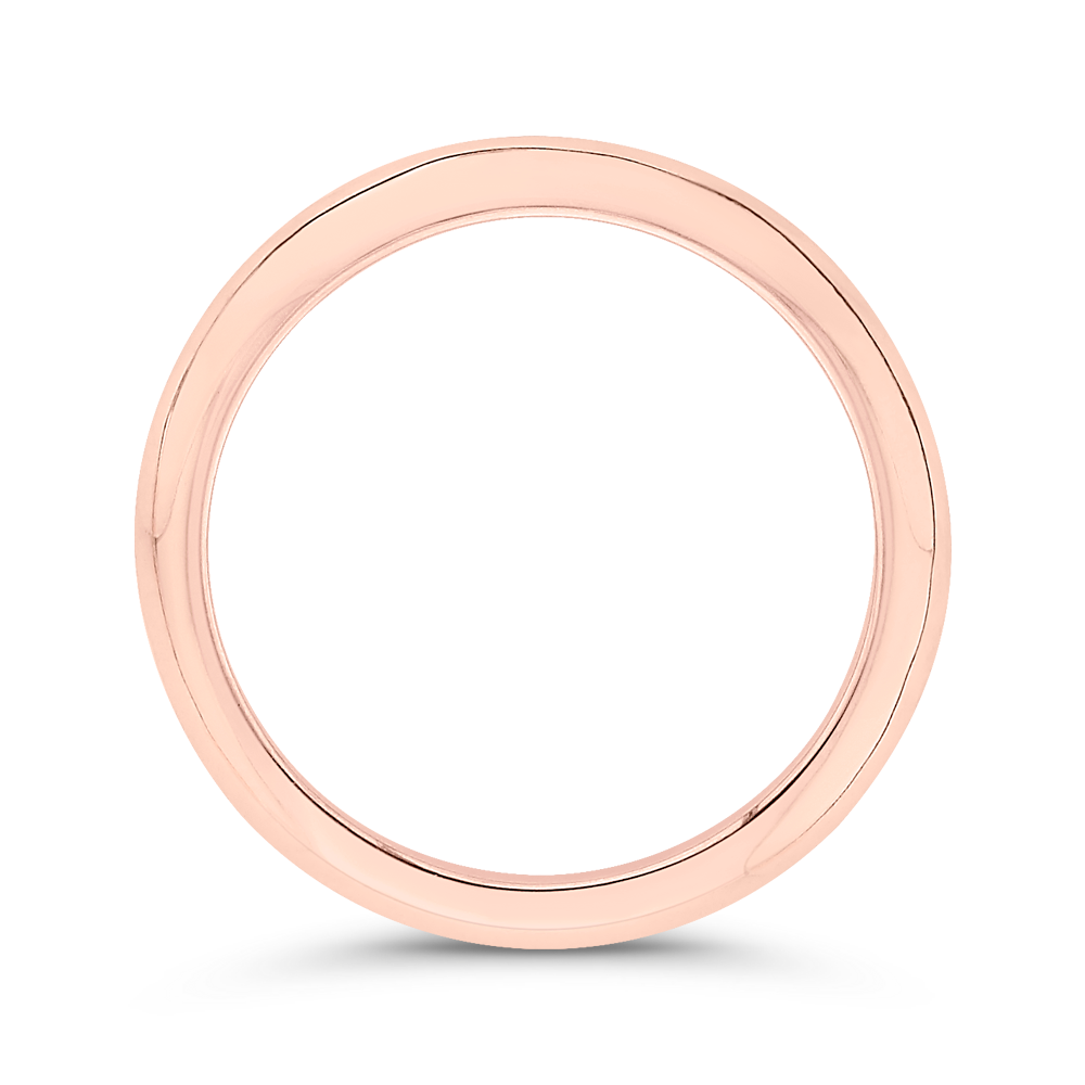 Plain Wedding Band in 14K Rose Gold