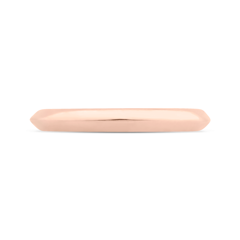 Plain Wedding Band in 14K Rose Gold