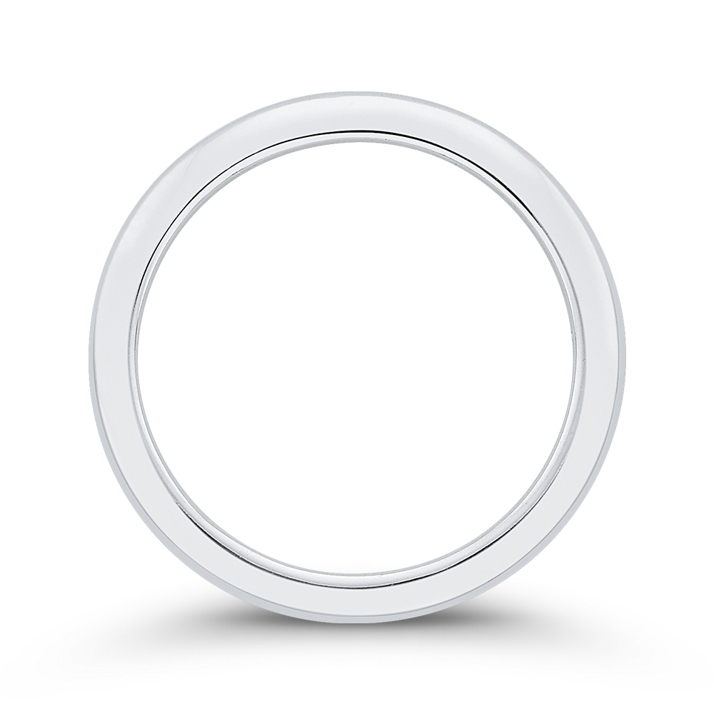 Plain Wedding Band in 14K White Gold