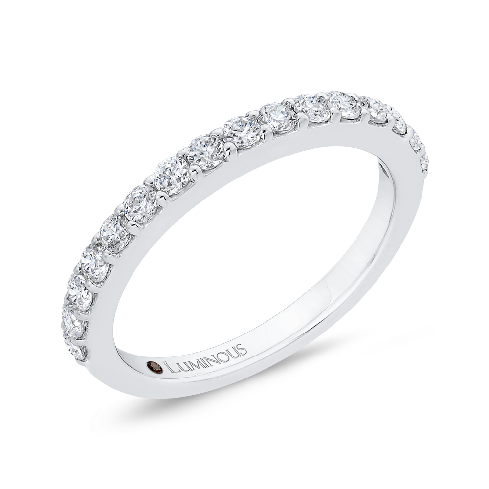 Diamond Half-Eternity Wedding Band in 14K White Gold