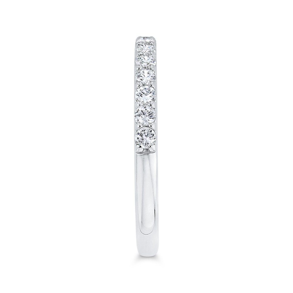 Diamond Half-Eternity Wedding Band in 14K White Gold