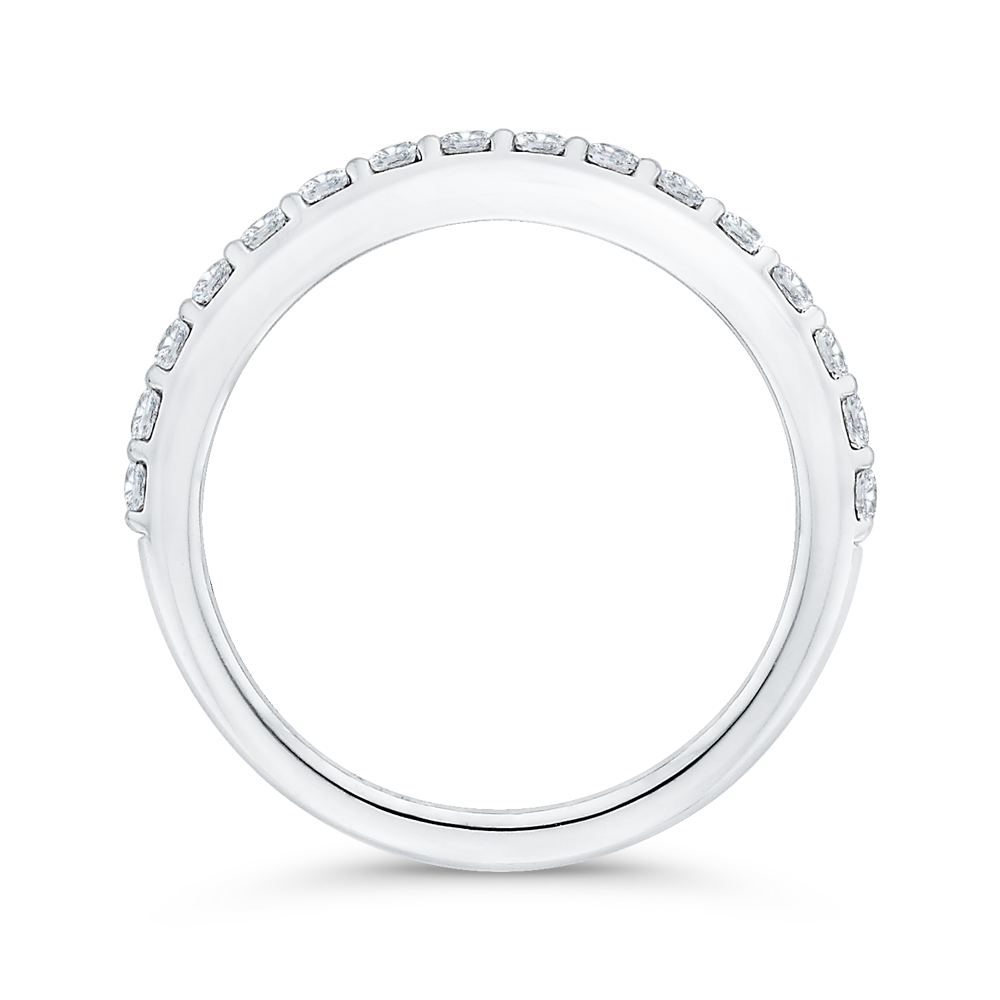 Diamond Half-Eternity Wedding Band in 14K White Gold