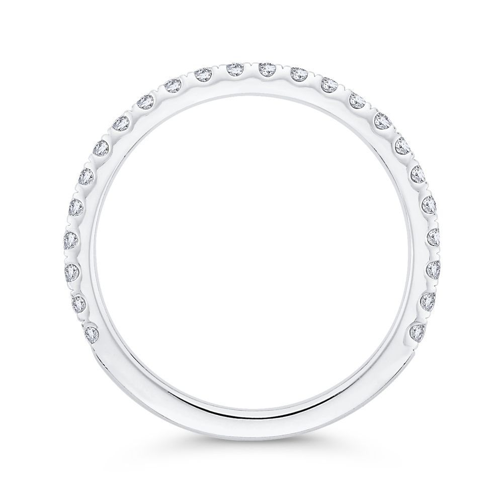 Diamond Wedding Band in 14K White Gold