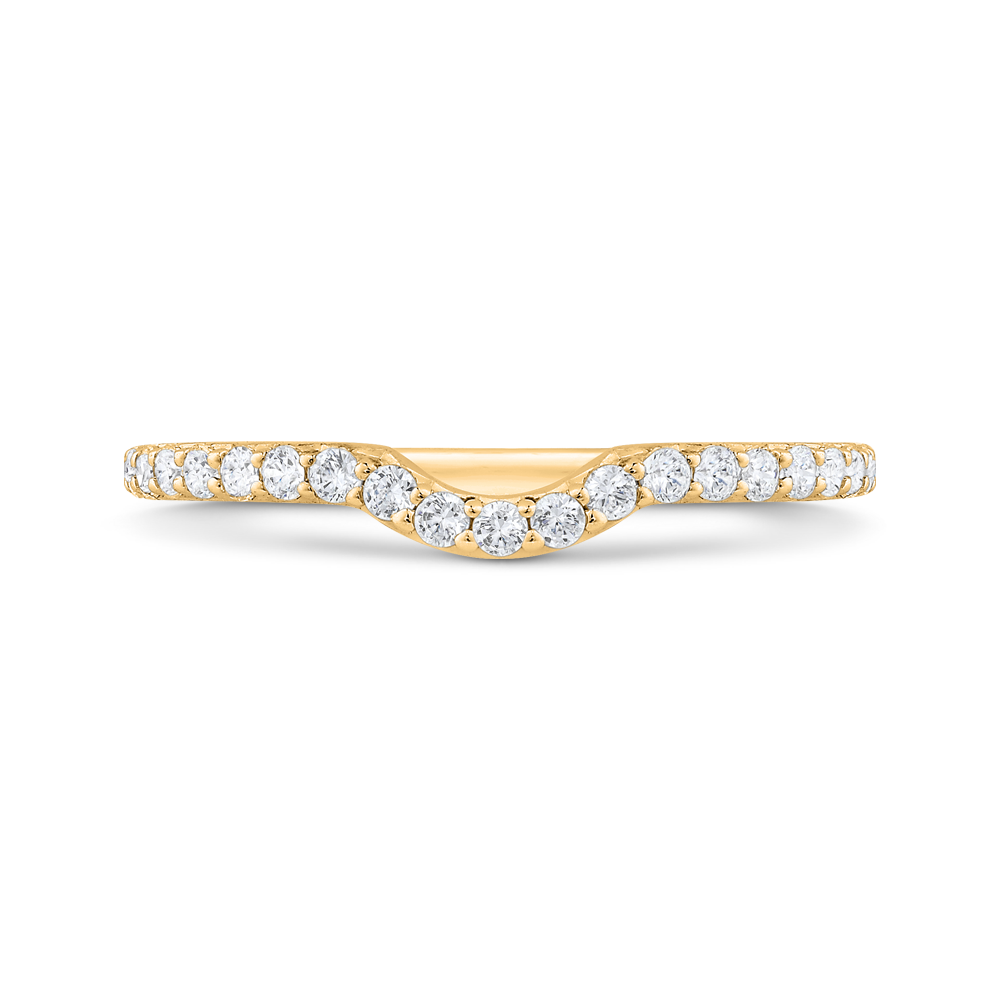 Diamond Half-Eternity Wedding Band in 14K Yellow Gold